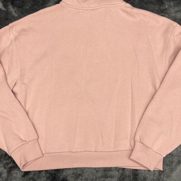 NWT Vans Leighton Half Zip Fleece Pullover Light Pink Size XS - Picture 8 of 8